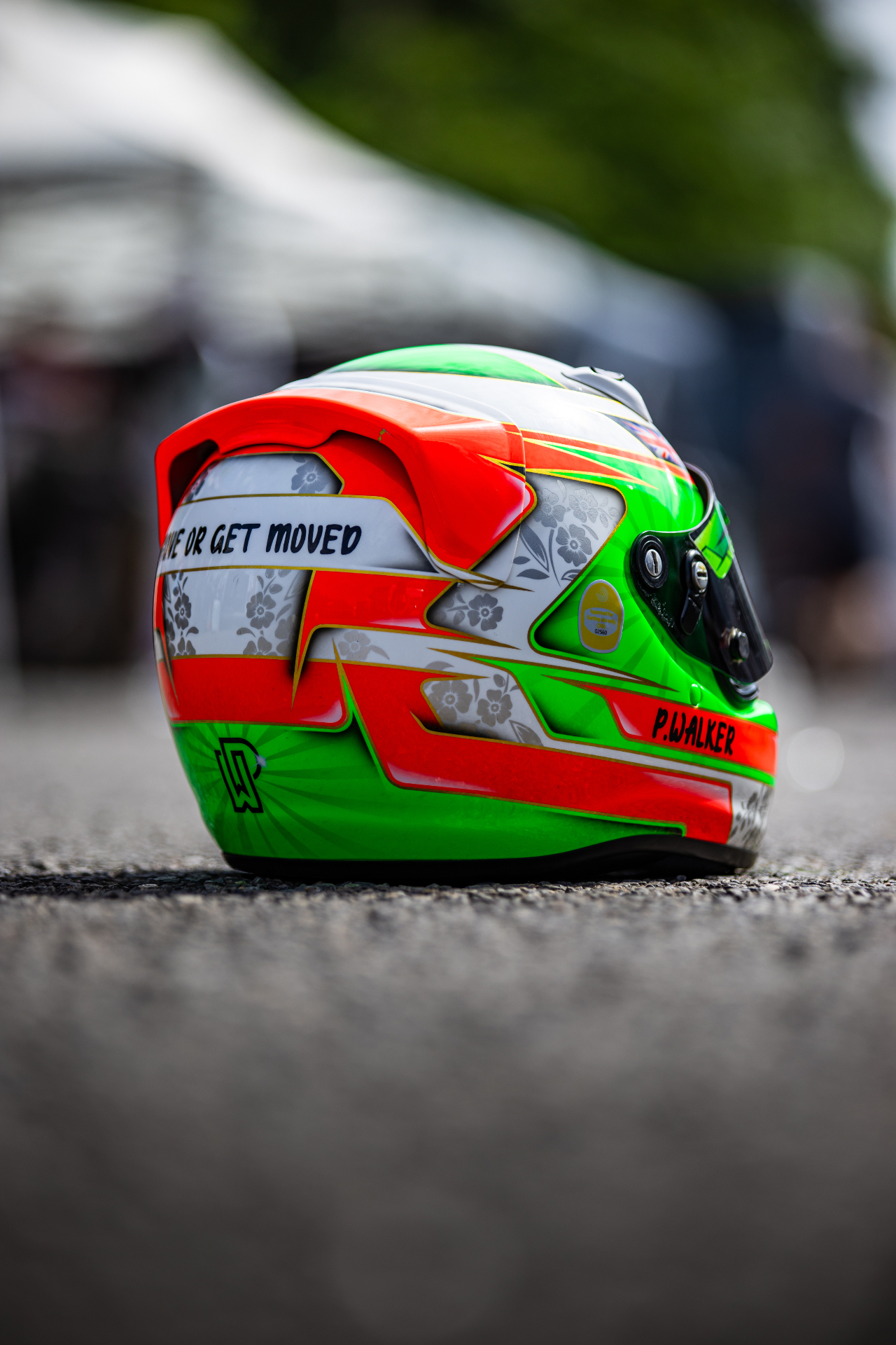 Presley Walker racing helmet